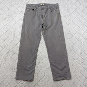 Baldwin Jeans Men's 36x31 Gray Iron Brennan Modern Straight Cotton USA